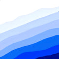 Blue and white ombre layers fine art print