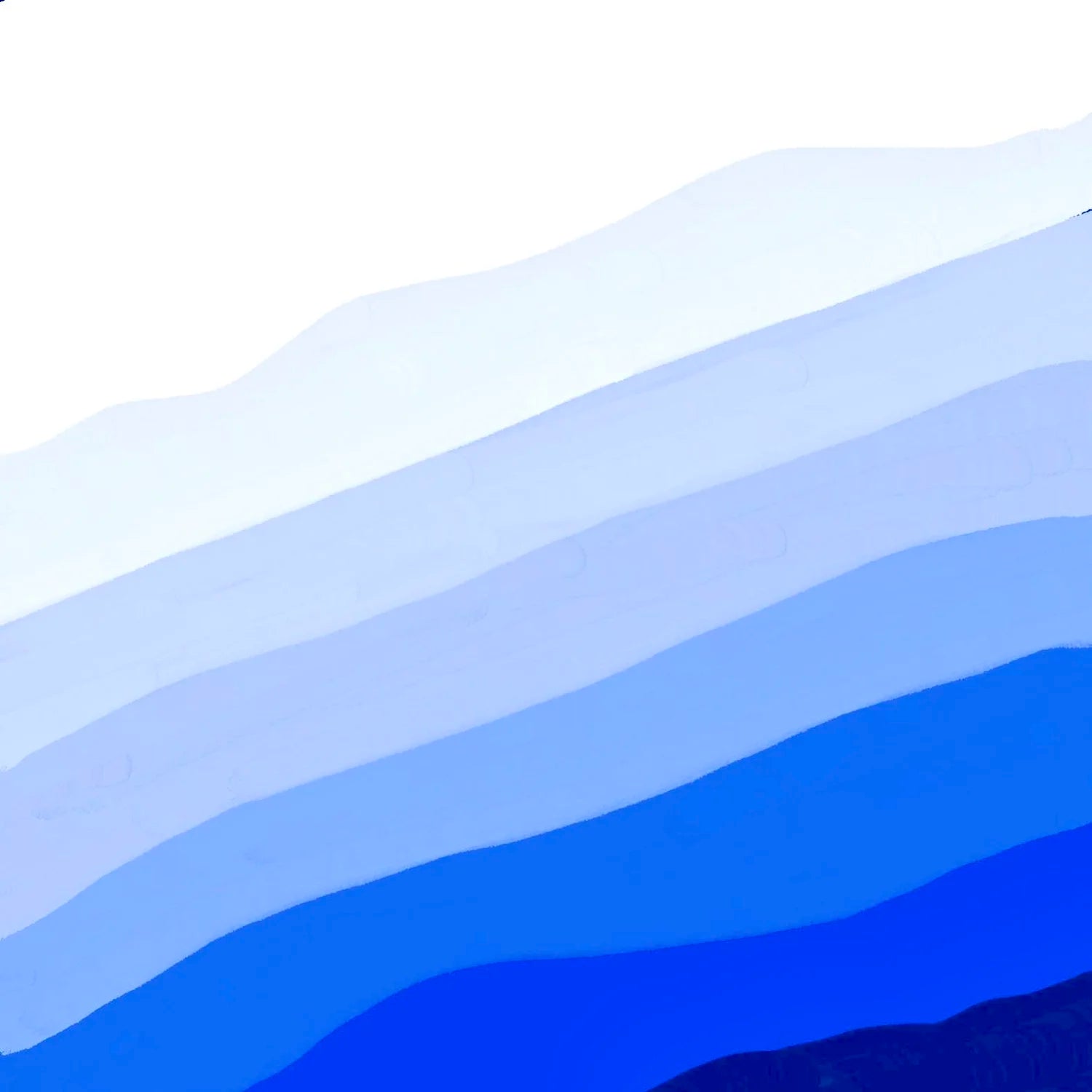 Blue and white ombre layers fine art print