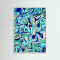 "Turquoise Tide" — Fluid Abstract Digital Print