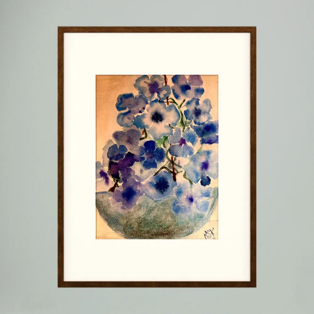 Saphire Blossom print art