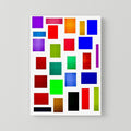 Digital Wall art - White Background - CANVAS 55 x 40 cm / 21 x 15″
