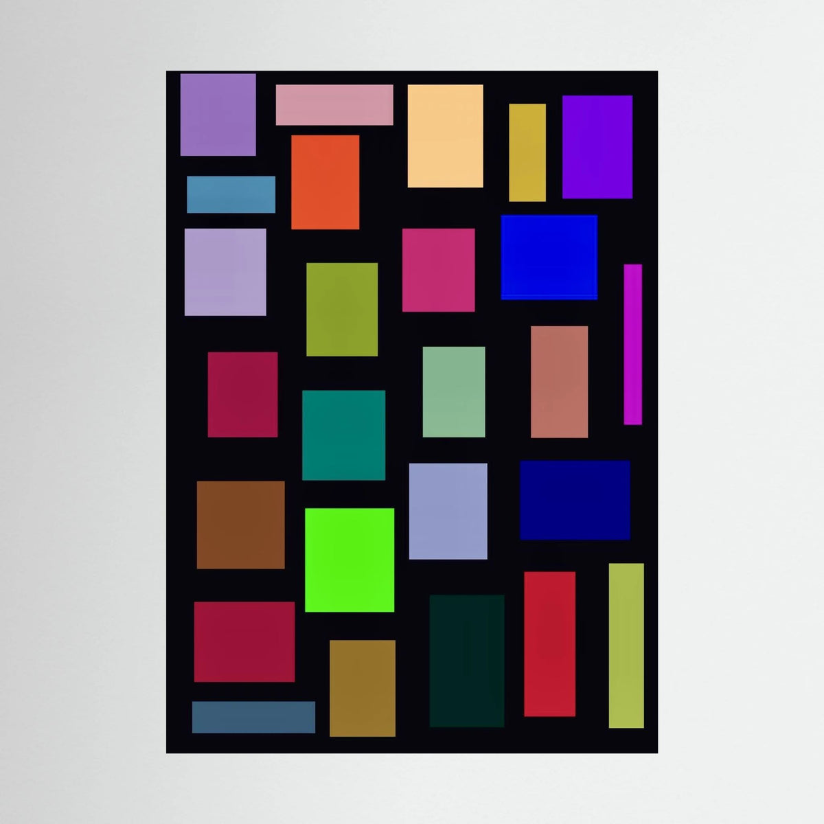 Geometric Digital Wall Art - CANVAS - 55 x 40 cm / 21 x 15″