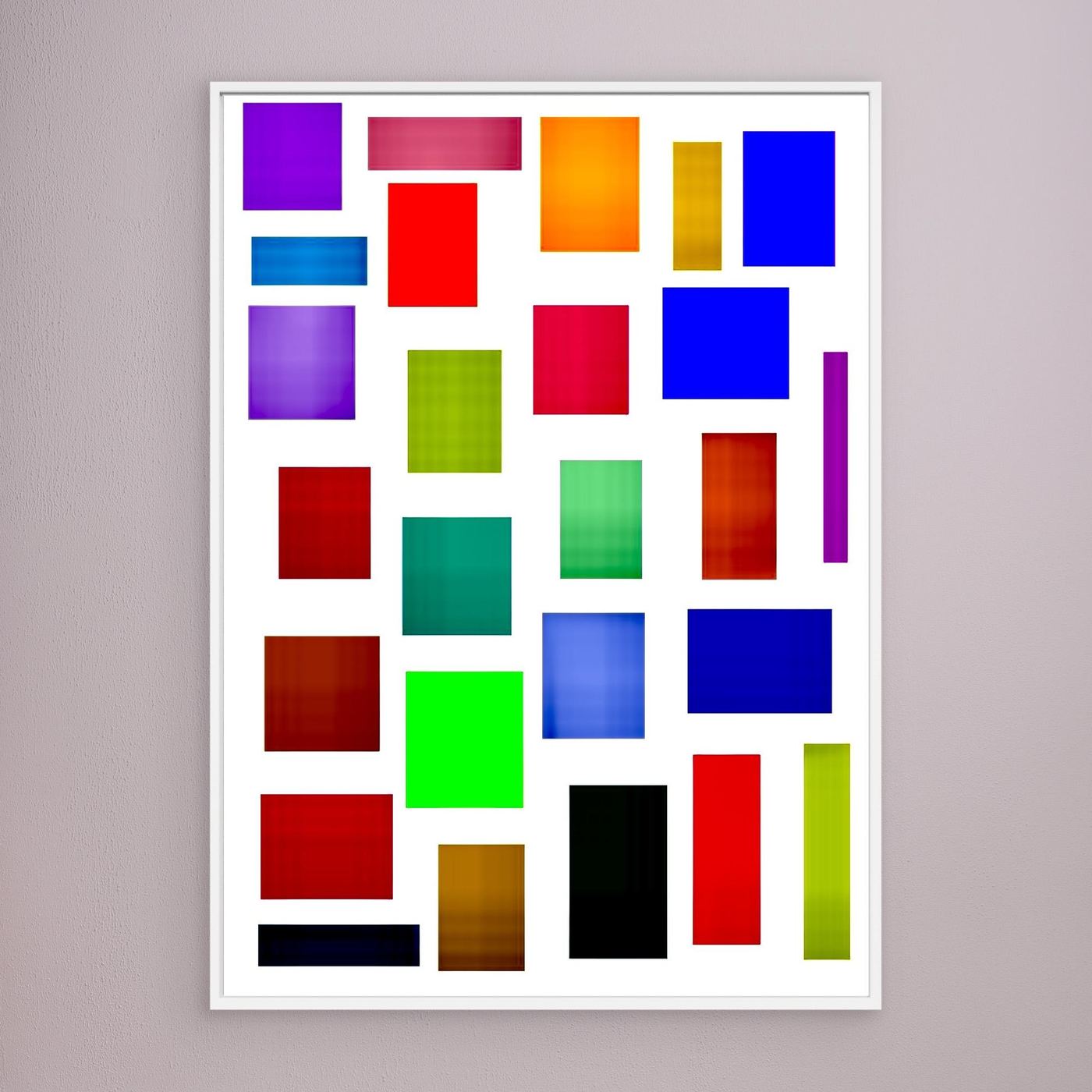 Digital Wall art - White Background - CANVAS