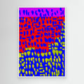 Florescent Abstract - Colours to stir attention to detail. CANVAS.