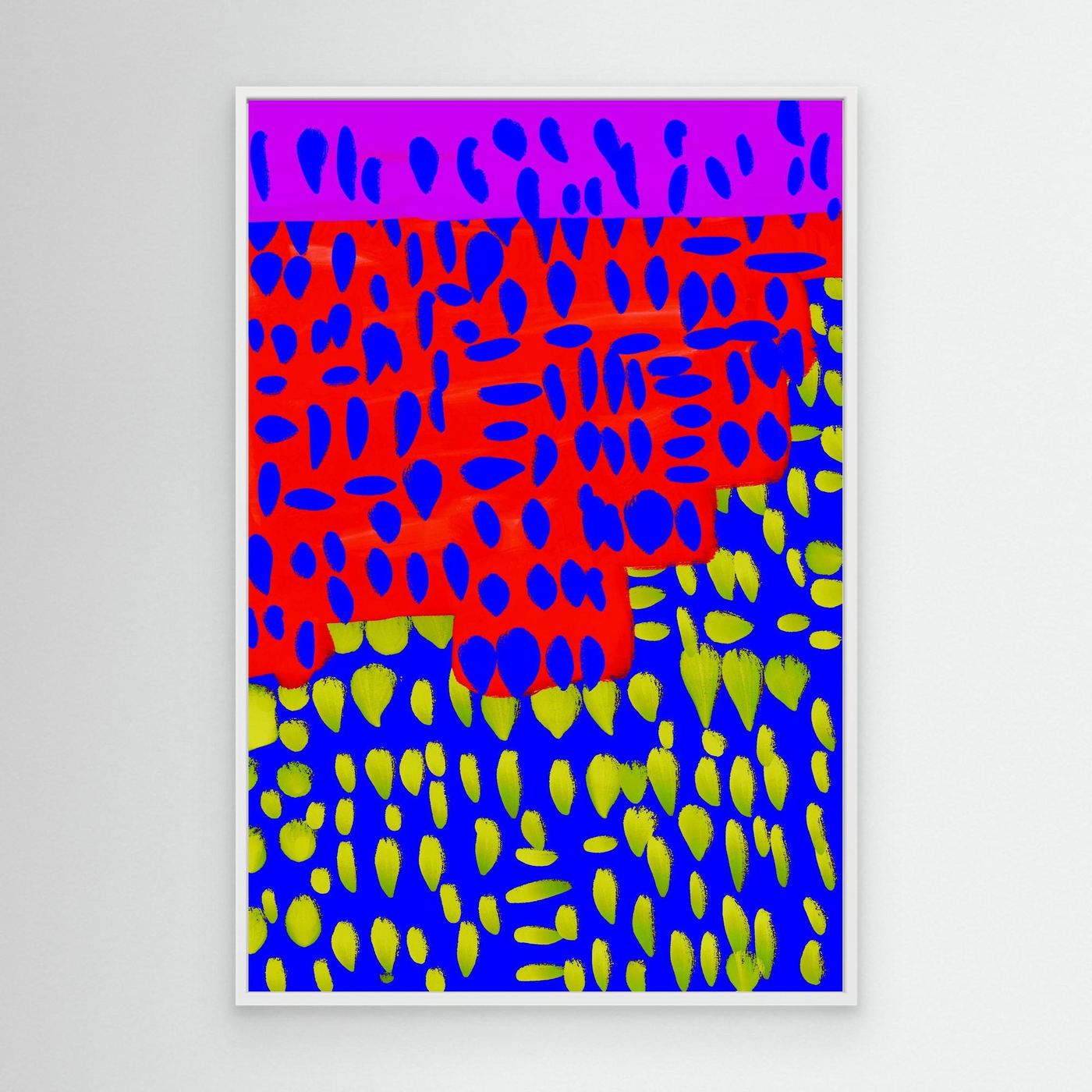 Florescent Abstract - Colours to stir attention to detail. CANVAS.
