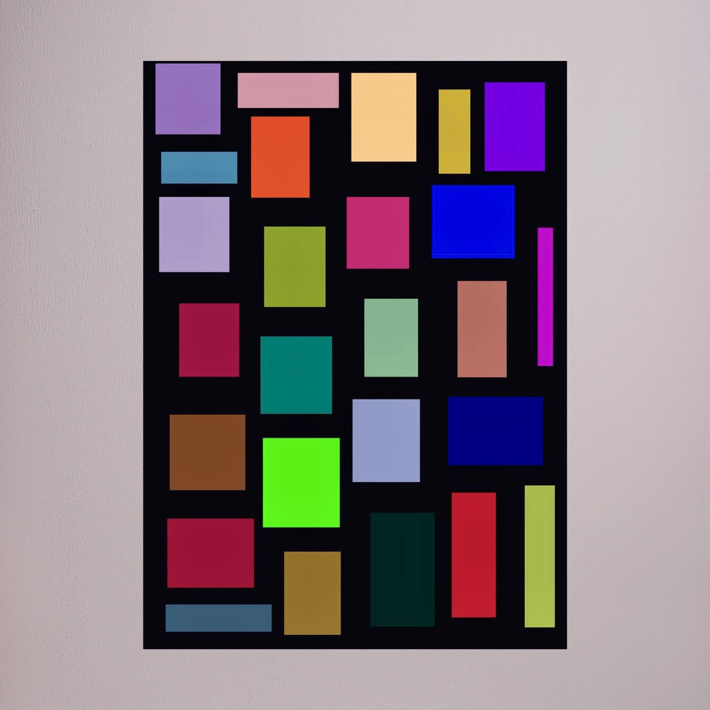 Geometric Digital Wall Art - CANVAS - 55 x 40 cm / 21 x 15″