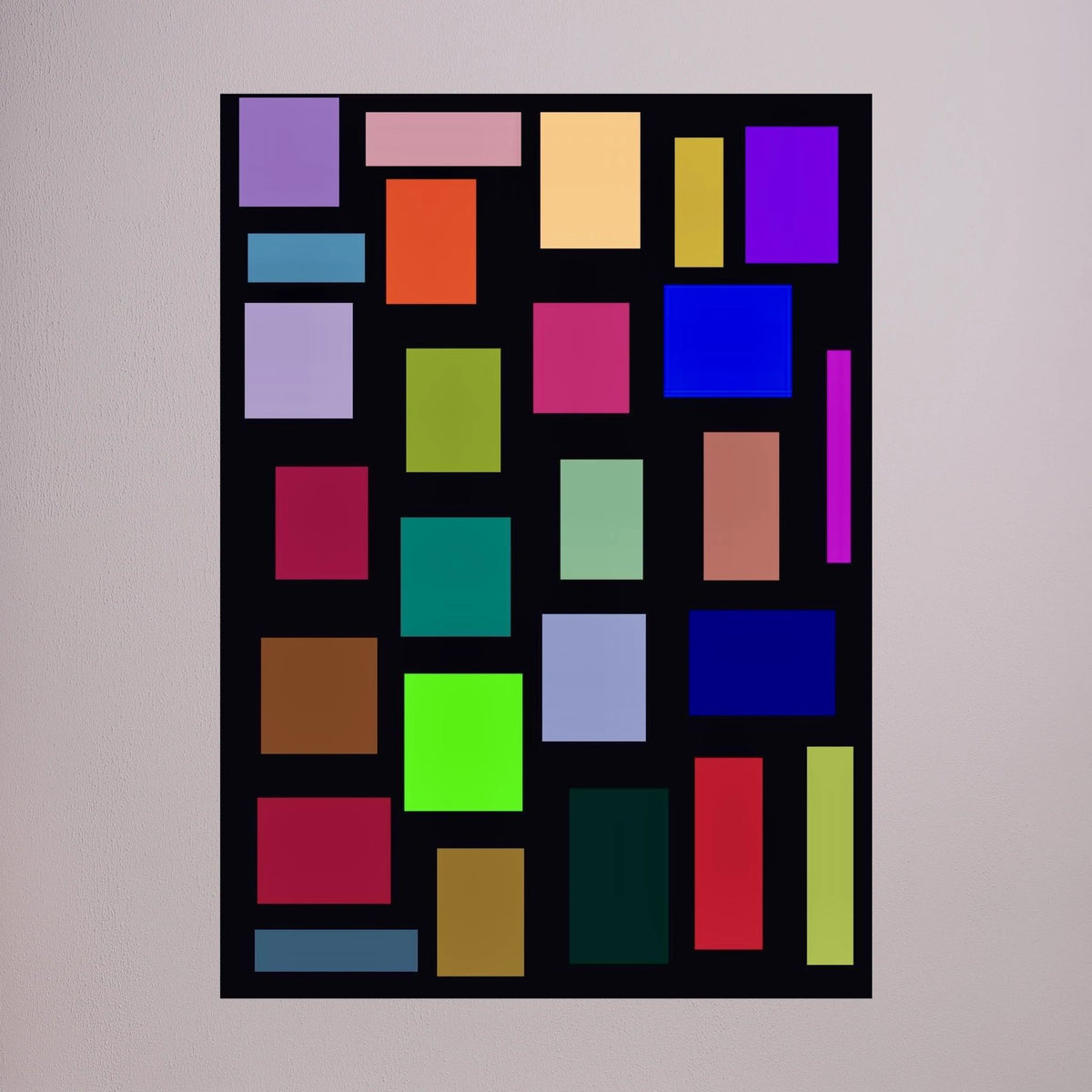 Geometric Digital Wall Art - CANVAS - 55 x 40 cm / 21 x 15″