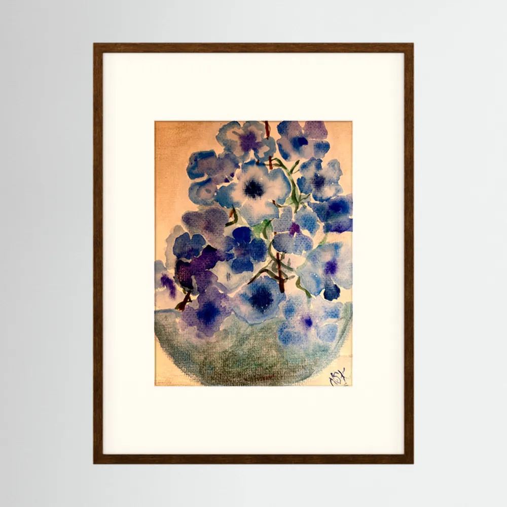 Saphire Blossom print art