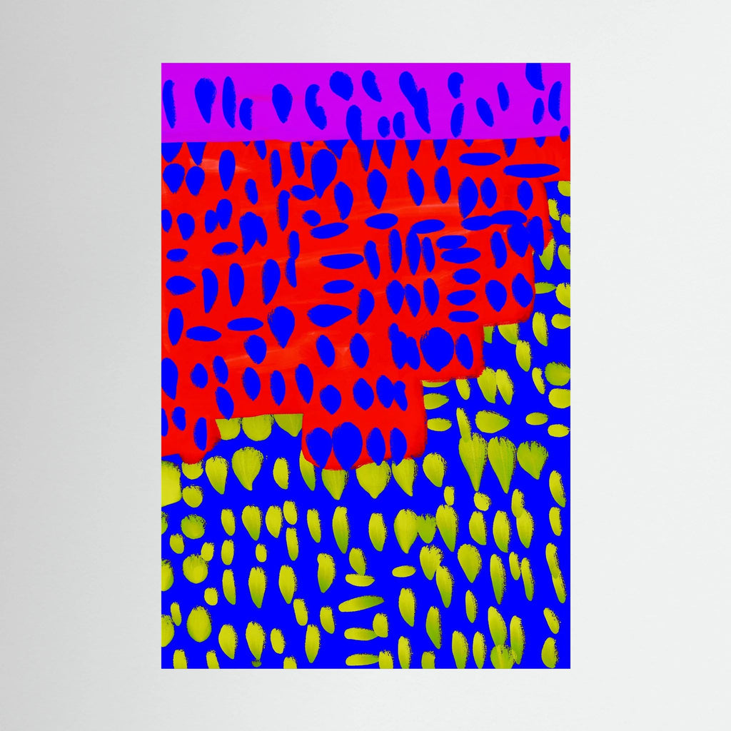 Florescent Abstract - CANVAS. 2 SIZES