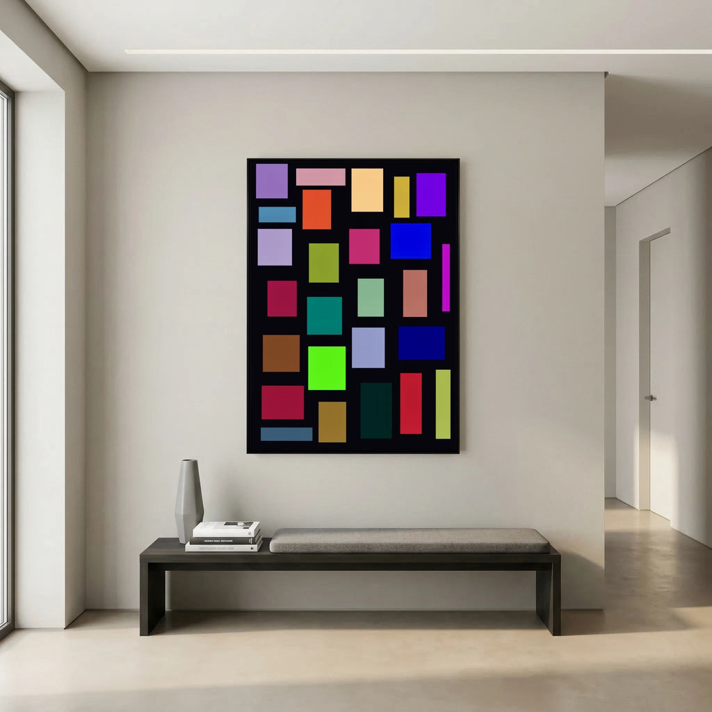 Geometric Digital Wall Art - CANVAS - 55 x 40 cm / 21 x 15″