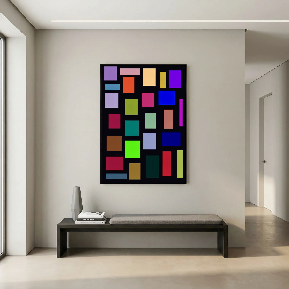 Geometric Digital Wall Art - CANVAS - 55 x 40 cm / 21 x 15″